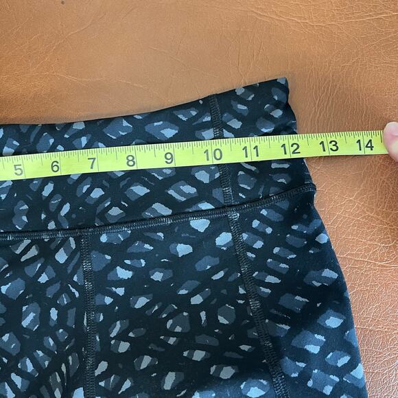 Lululemon Tight Stuff Reflective Leggings Size 4 Simply Lace Slate Black Running - Picture 10 of 11